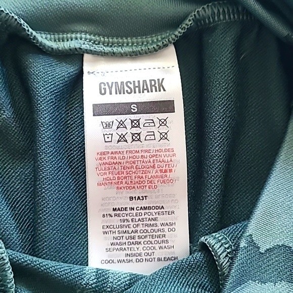 Women's Gymshark Contouring High Waisted Legging Green Size Small Yoga Pants Fit - Picture 6 of 8